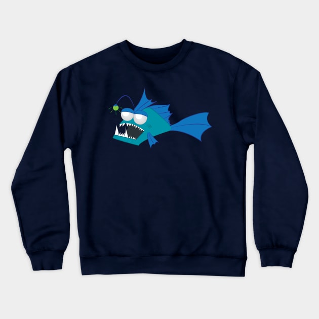 Rad Angler Fish Crewneck Sweatshirt by MadArtisan